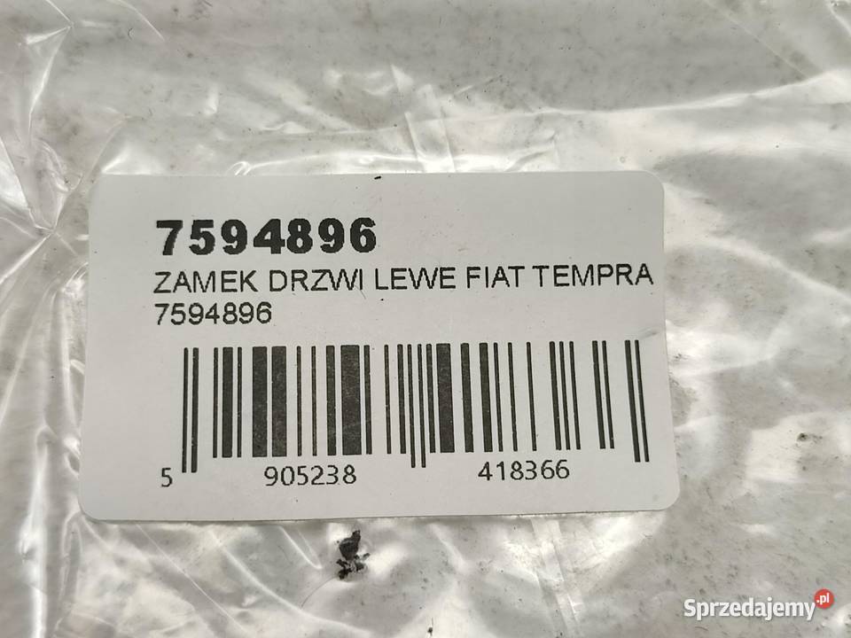 ZAMEK DRZWI LEWY TYŁ FIAT TIPO TEMPRA 19871996 osobowe Motoryzacja