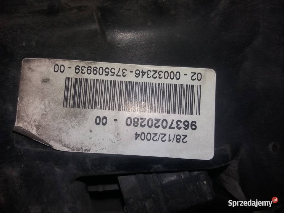 Lampa przód lewa Citroen Xsara I H7H7 OE 6204 R6 Lewe Warszawa