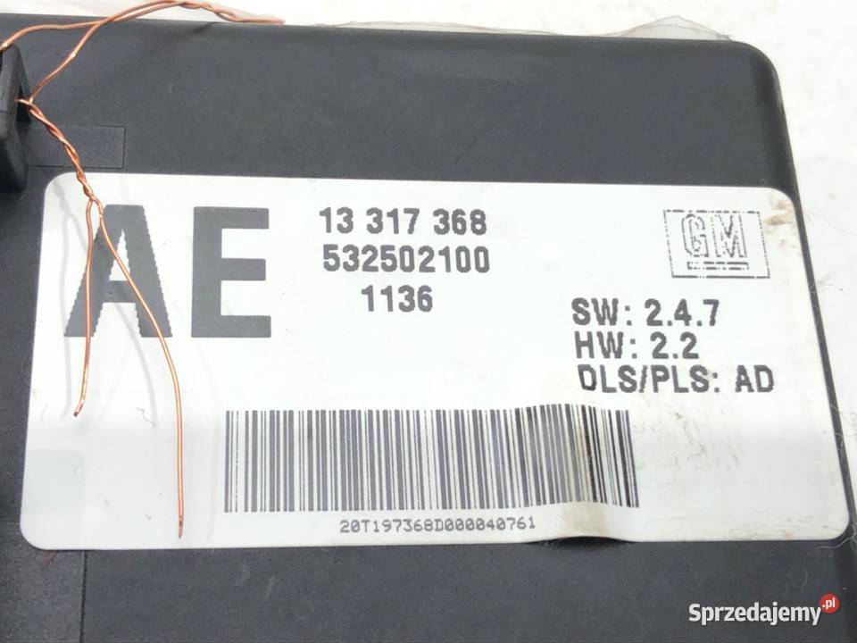 MODUŁ ŚWIATEŁ OPEL INSIGNIA A 13317368 0817