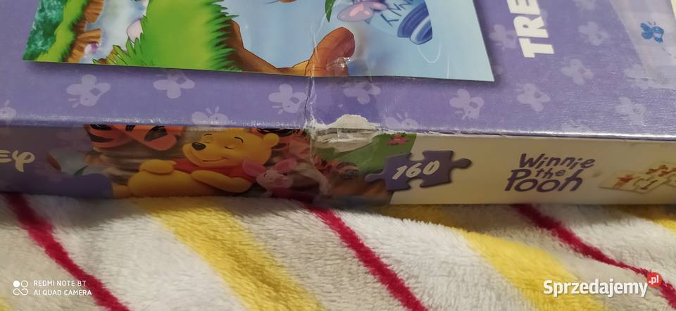 puzzle Kubuś Puchatek 160 elementów plus gra 12 wielkopolskie