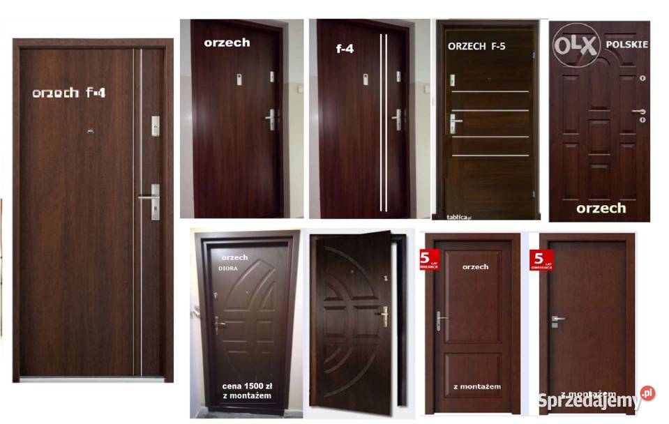 Drzwi akustyczne zewnętrzne wejściowe