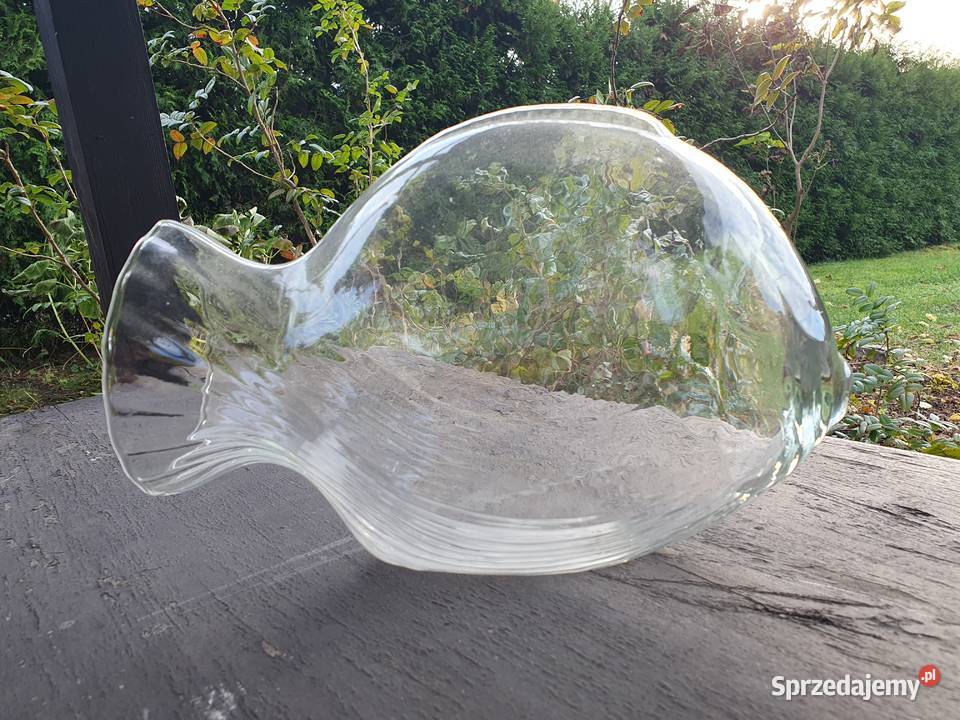 Duża szklana figura ryby Figurki i rzeźby Myszków