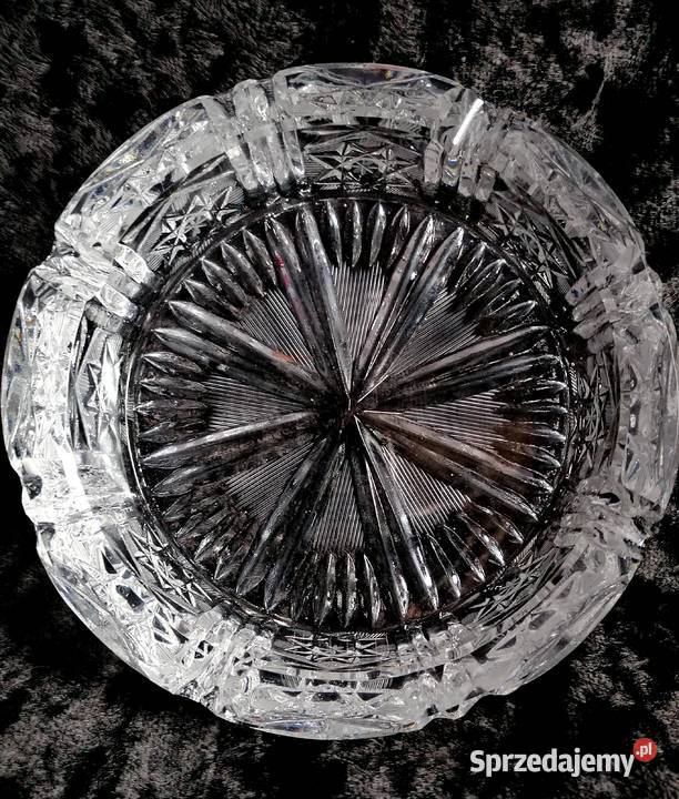 Kryształowa popielniczka z Zawiercia Stan śląskie