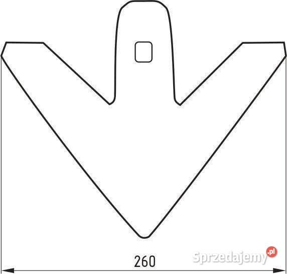 Gęsiostopa Unia 260 mm jednootworowa AP567 Kamionna