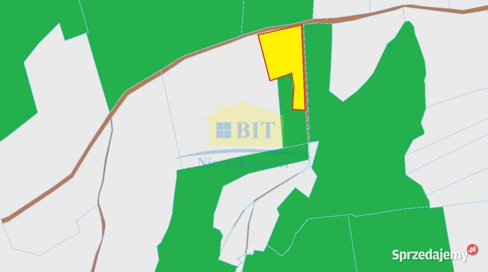 Działka rolna 342 ha ładne położenie asfalt zachodniopomorskie Stare Gonne