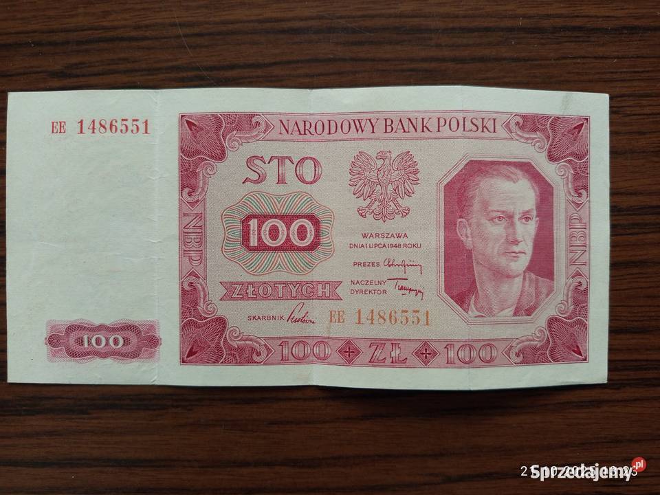 Banknot 100 złotych Seria EE Pozostałe Nakło nad Notecią