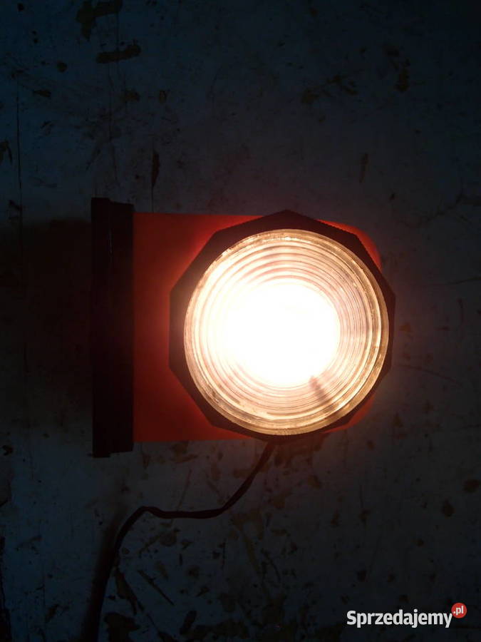 przenośna lampa samochodowa 12V produkcja PRL Łódź