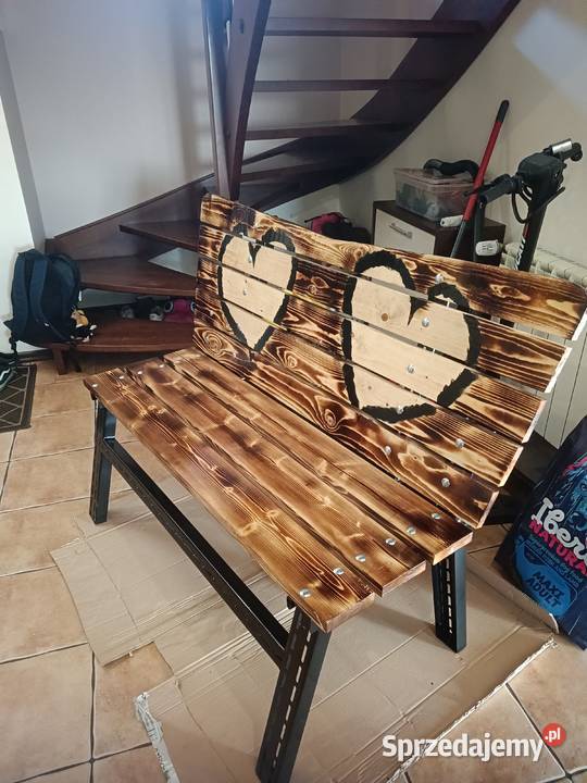 Ławka zakochanych inny kolor Zielona Wieś