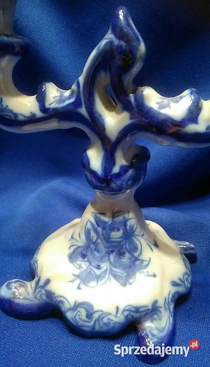 Świecznik kobal sygnowany sprzedam