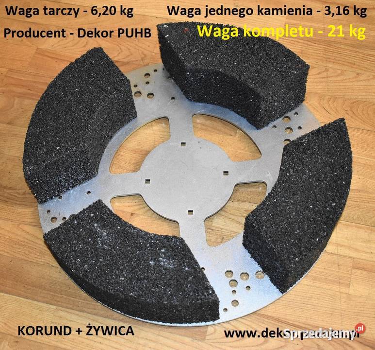 Szlifowanie betonu kamień z korundu grubego 58mm Poznań