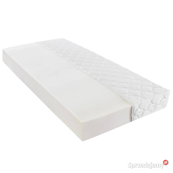Łóżko z materacem białe sztuczna skóra 160 x 200 mazowieckie sprzedam
