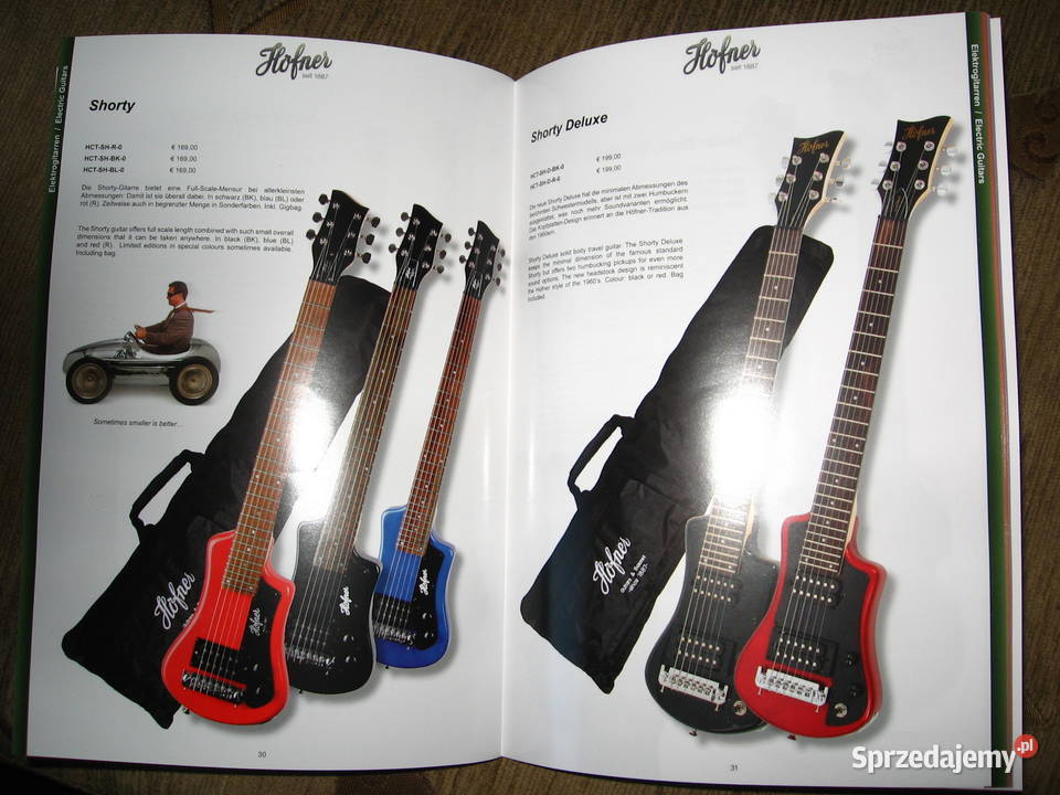 Hofner 2020 2021 guitar catalog katalog gitar Gitary i akcesoria Kępice sprzedam