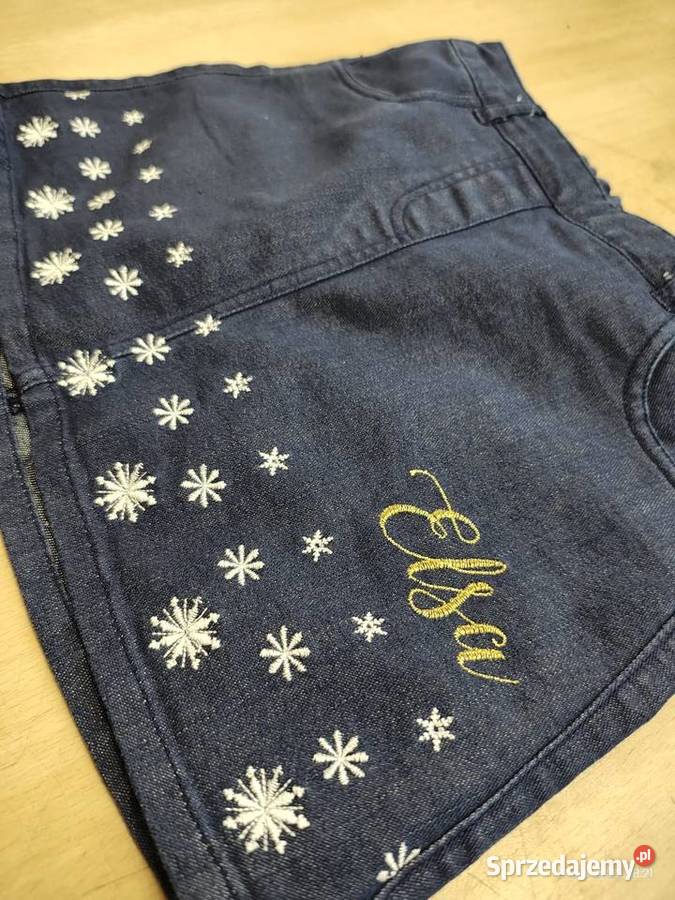 Spodnica spódniczka ala jeans Disney Elsa płatki Szczecin