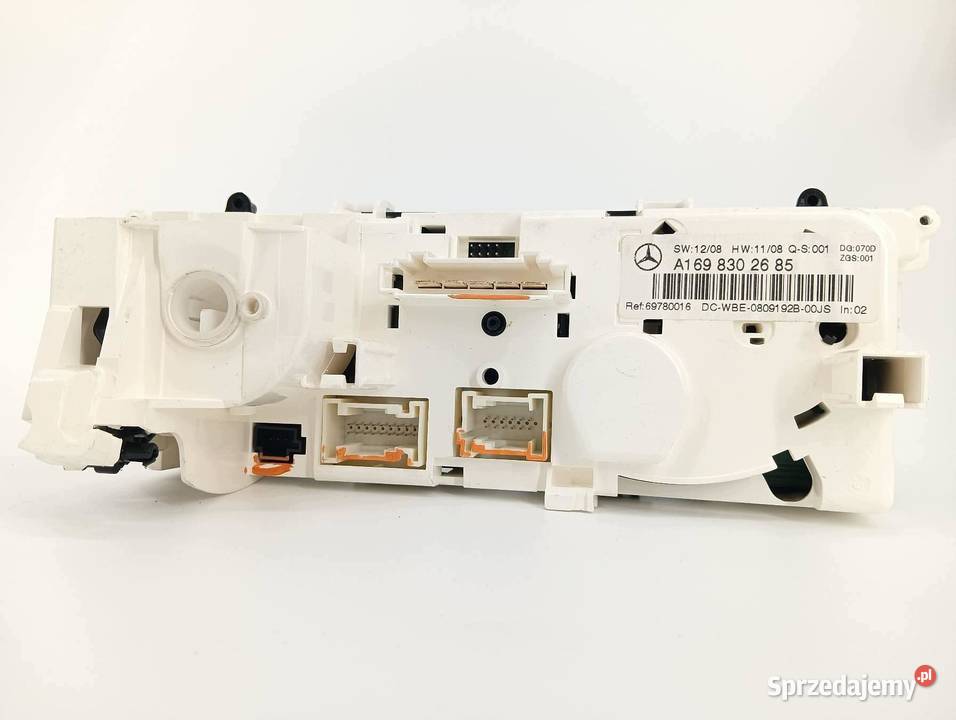 PANEL NAWIEWU A1698302685 MercedesBenz Bklasa I sprzedam
