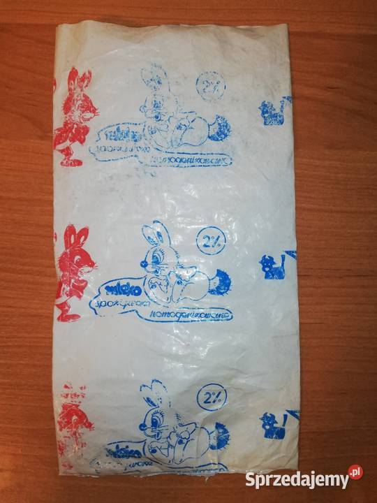 Folia mleku Retro Vintage PRL 1975 r Warszawa