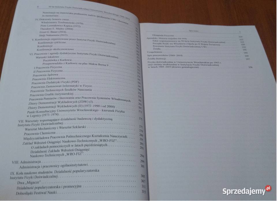 50 lat Instytutu Fizyki Doświadczalnej Książki naukowe i popularnonaukowe Gdańsk