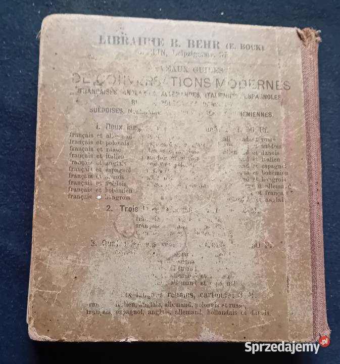 Nouveau Guide de Conversations Modernes BBehrs wielkopolskie Koźminek