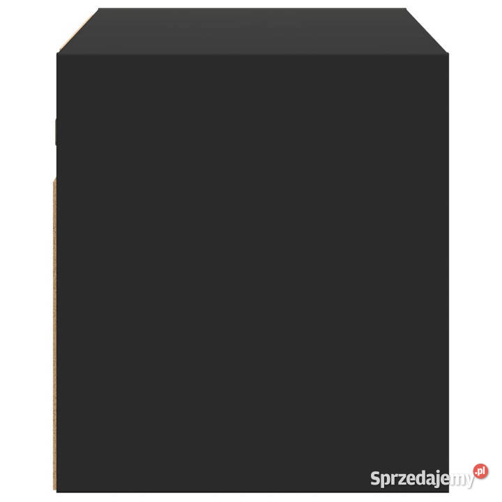 Ścienna szafka TV z LED czarna 80x31x35 WM852258