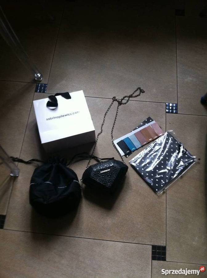 Torebka asti Sabrina Pilewicz diament czarna Kęty