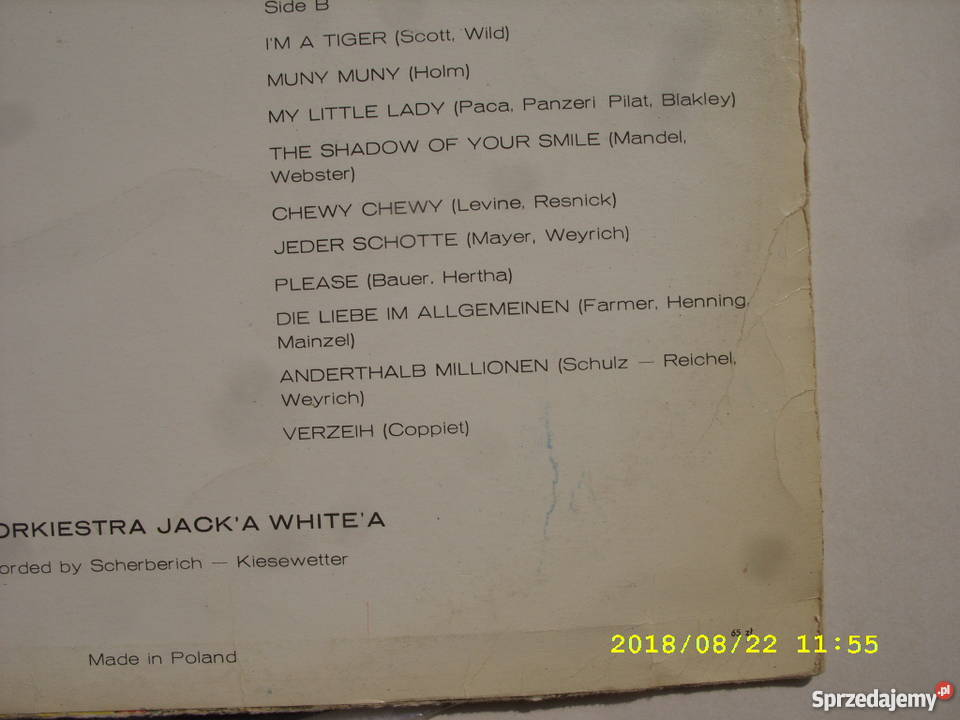 ORK JACKA WHITEAPARTY HITS LP winyl rock sprzedam