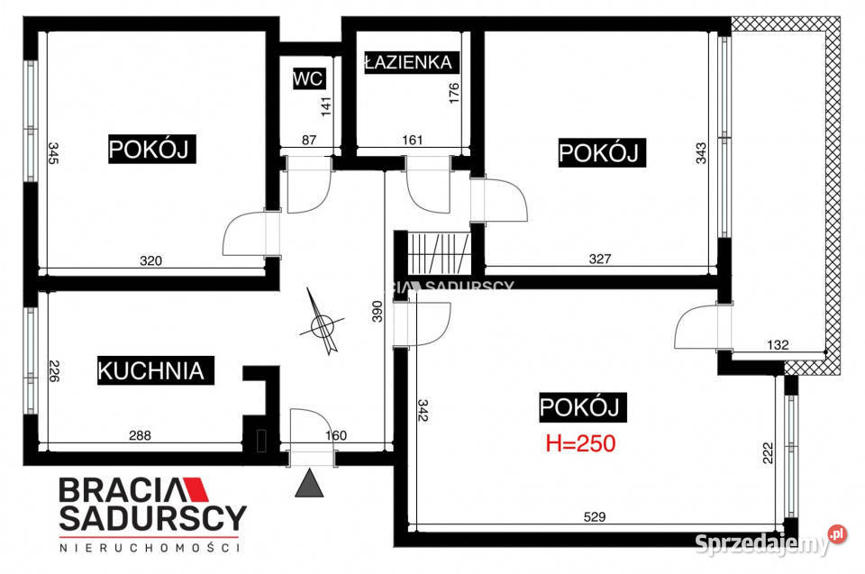 Mieszkanie Kraków 621m2 3 pokoje