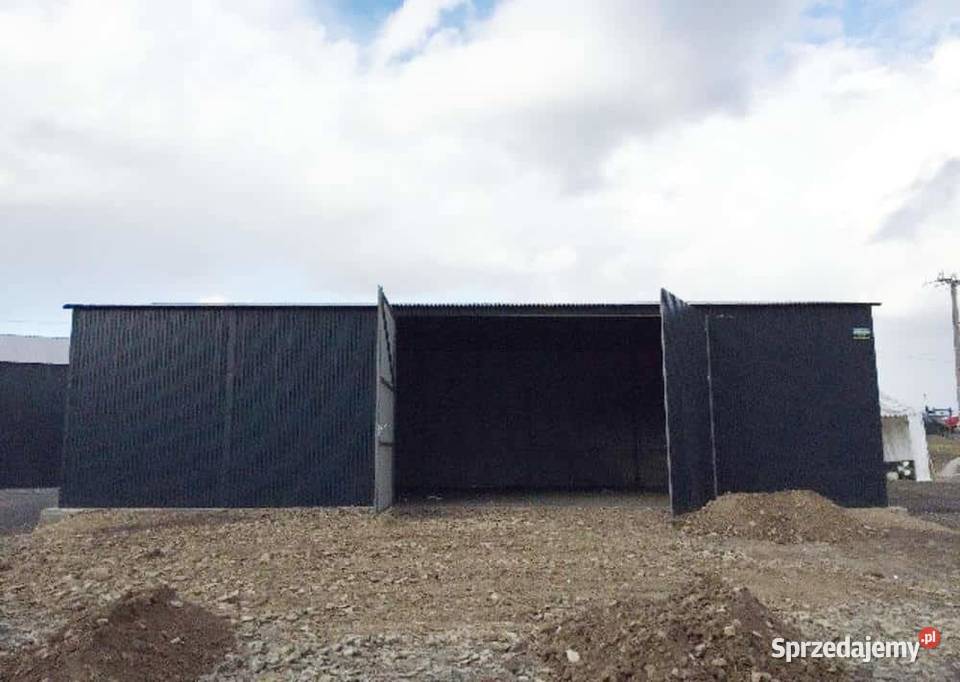 Blaszana montowana hala 158 m czarna Kraków