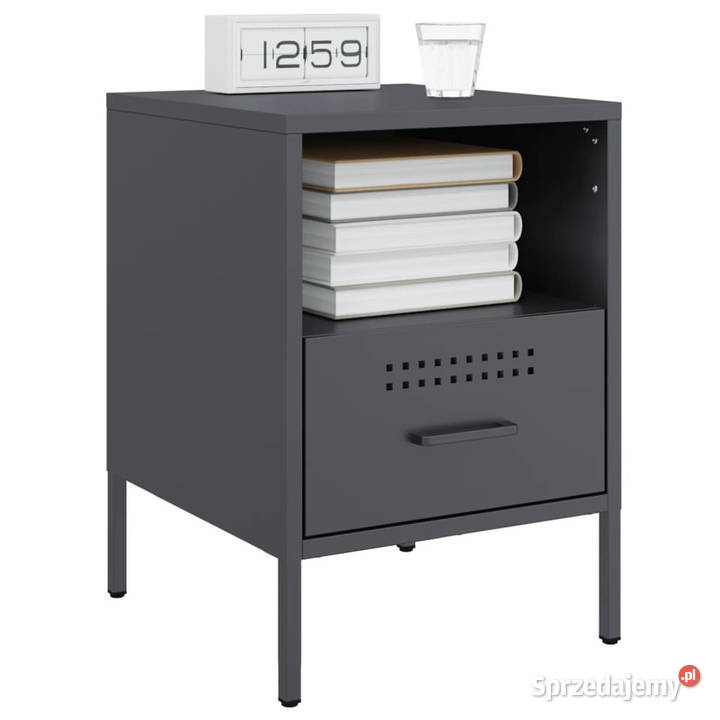 Szafka nocna antracytowa 36x39x505 stal WM843058 Warszawa