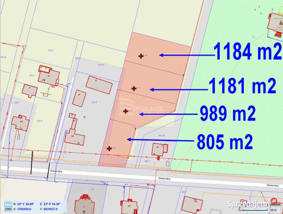Działki budowlane Styrzyniec k Białej Podlaskiej
