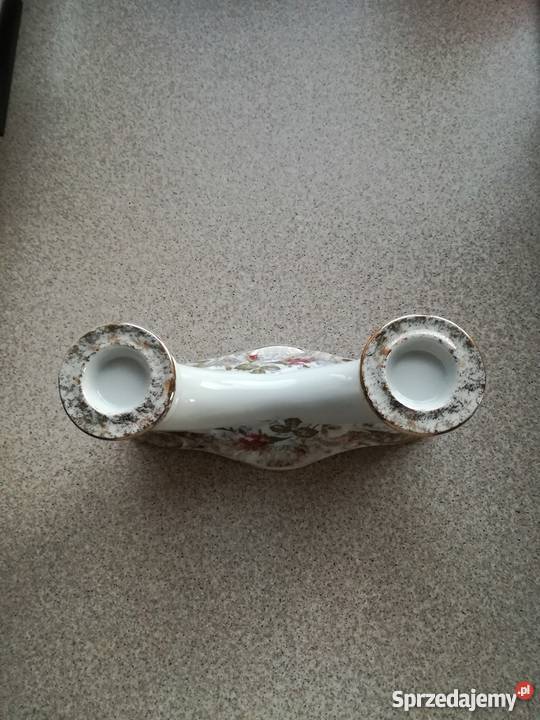 Świecznik podwójny Chodzież IWONA porcelanowy Sieradz