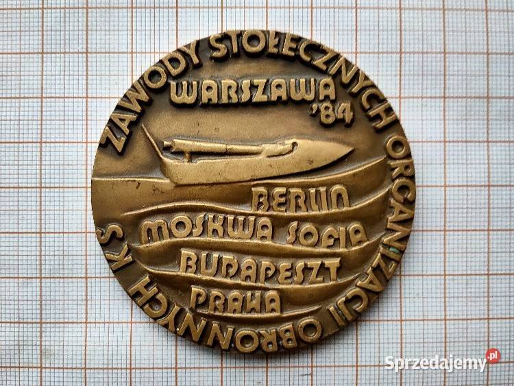 Medal z okresu PRL LOK Warszawa 1984 Kościan