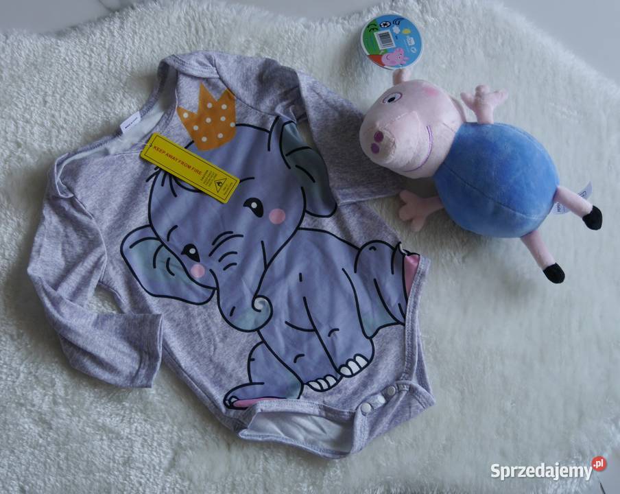 Śliczne body słonik nowe 74 86 Wrocław