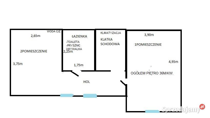 Lokal użytkowy do wynajęcia 2x35m2 łódzkie Ozorków sprzedam