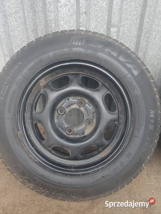 2 Koła r13 4x100 Zima Sava 15580 2017r 62mm Pawliczka