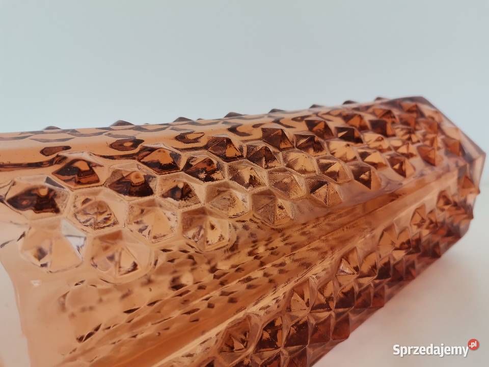 Stary duży ciężki wazon Ćwieki szkło Ząbkowice Porcelana i szkło Katowice