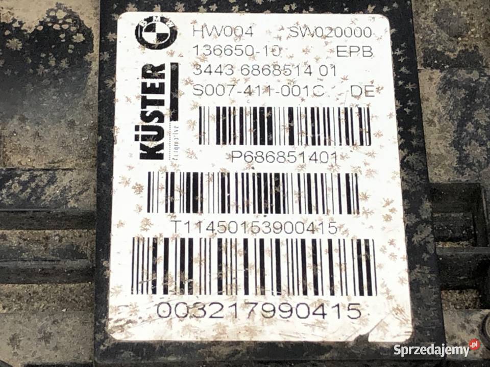 HAMULEC RĘCZNY ELEKTRYCZNY BMW F16 6868514 SUV osobowe