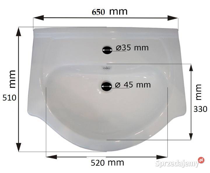 Umywalka łazienkowa ścienna ceramiczna Roca Akcesoria łazienkowe Straszyn