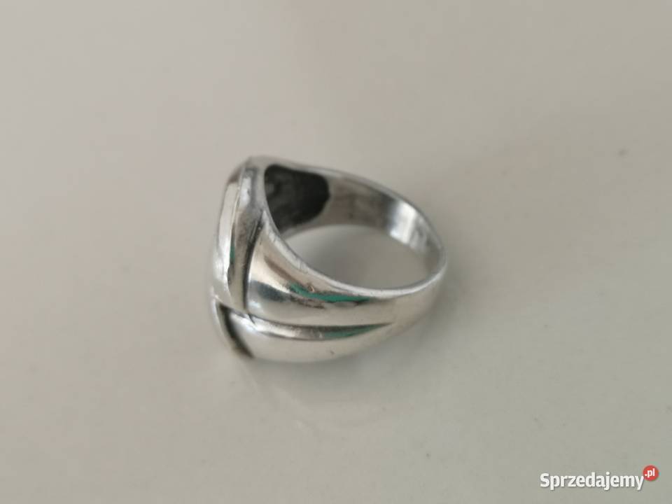 pierścionek sygnet srebro vintage kujawsko-pomorskie Toruń