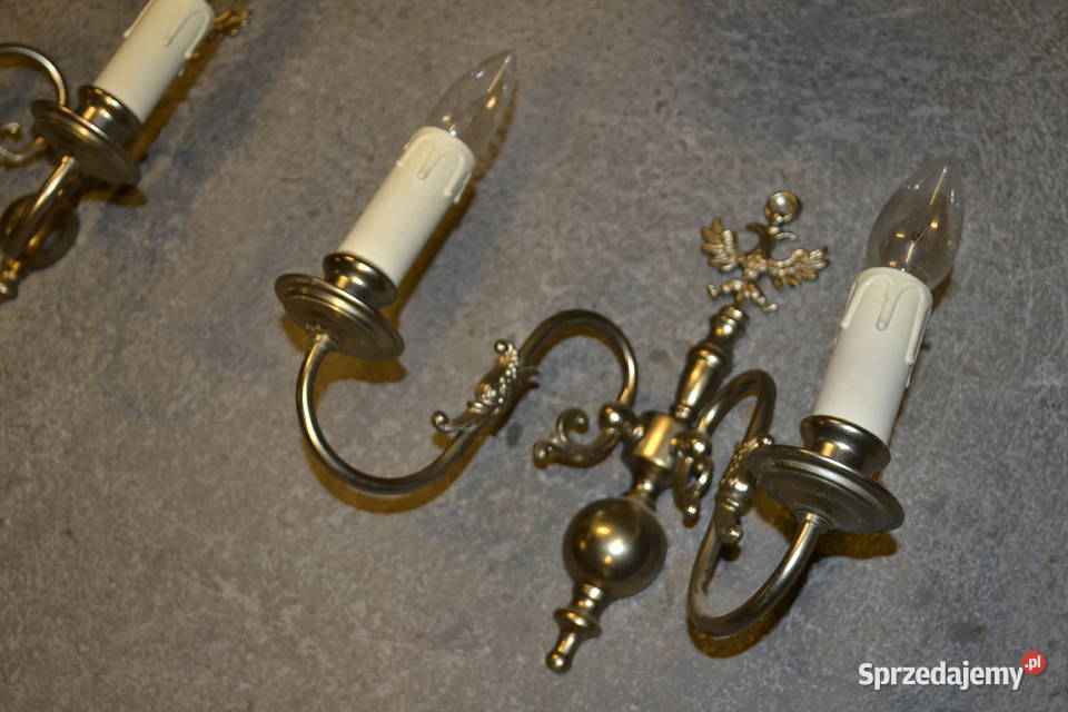 kinkiety flamandzkie srebro Będzin