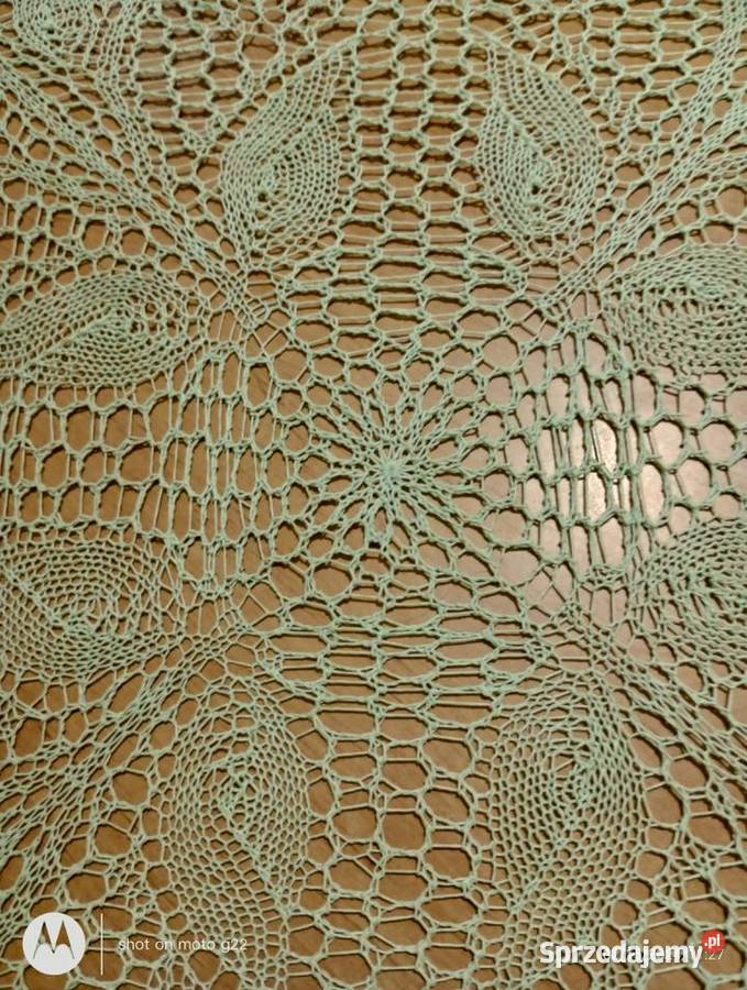 Serwetkę wydziergałam na drutach