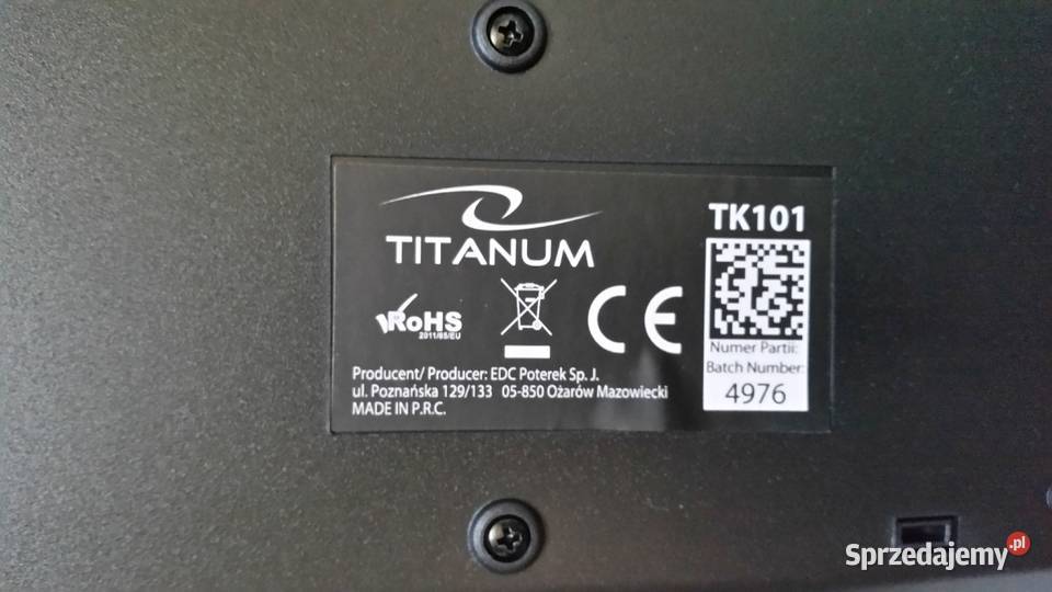 Przewodowa klawiatura TITANUM TK101 Elektronika lubelskie Puławy
