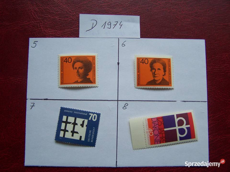Niemcy 1974 MNH Znaczki z roczników WYBIERAJ Tychy