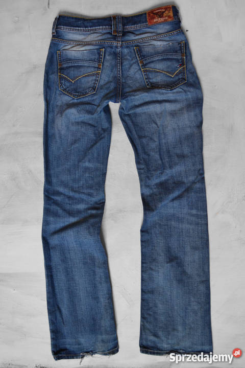 spodnie jeansowe Tommy Hilfiger dzwony W26 L32 S Bez wzoru Warszawa