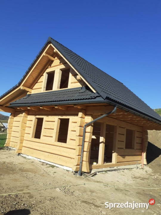 Dom z bala w okolicy Jeziora Solińskiego 92m2 Teleśnica Oszwarowa