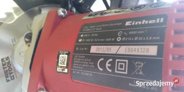 Piła ukośnica Einhell dual 1500w1800w
