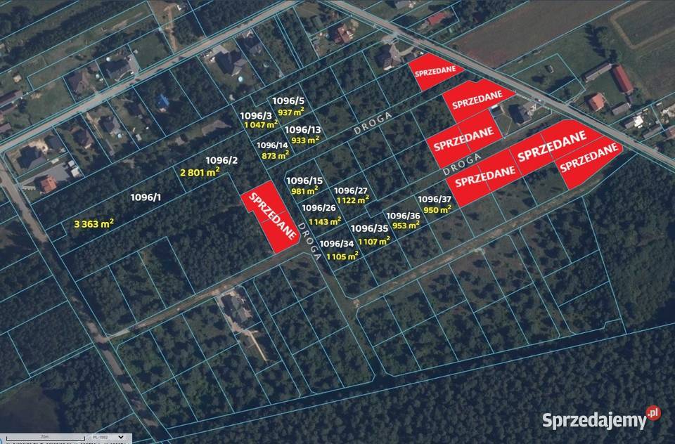 Działki budowlane gmWolanów Radom mazowieckie Mniszek