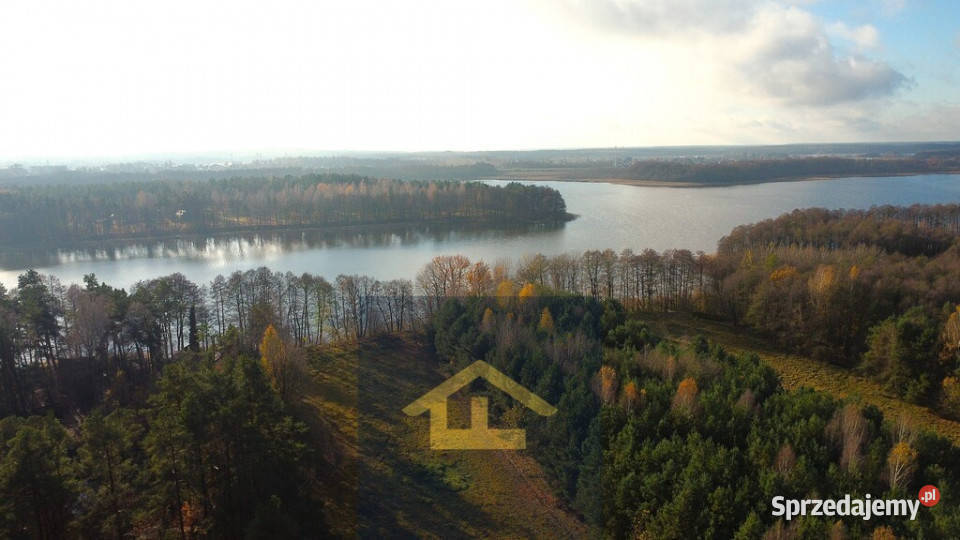 Działka z linią brzegową jeziora 160m Ruś Mała