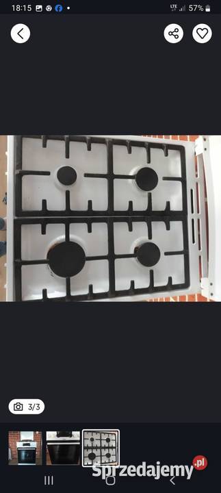 Kuchenka gazowa elektryczna Gorenje 4 letnia Śrem
