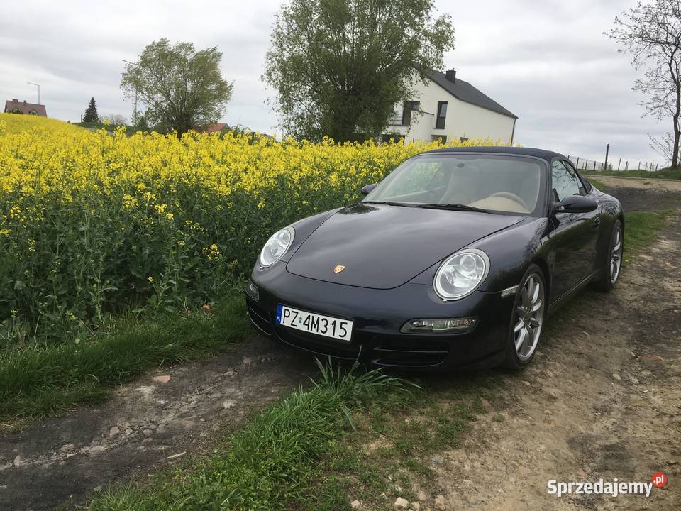 Porsche 911 Cabrio Carrera S 38 granatowy Poznań sprzedam