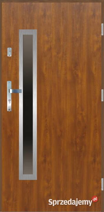 Drzwi wejściowe do domu GI21 INOX Złoty Dąb 90 Ciemniewo
