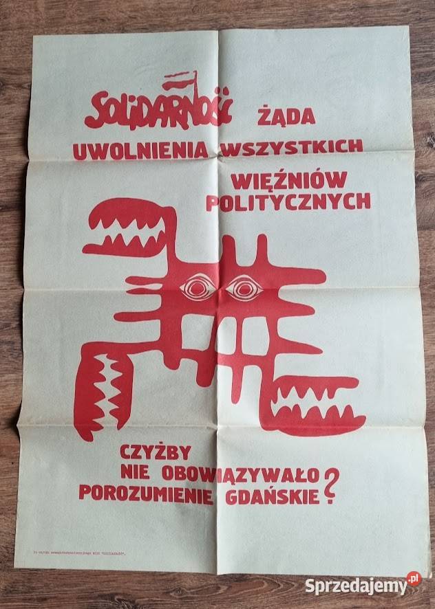 Plakat SOLIDARNOŚĆ 1980 lubuskie Zielona Góra